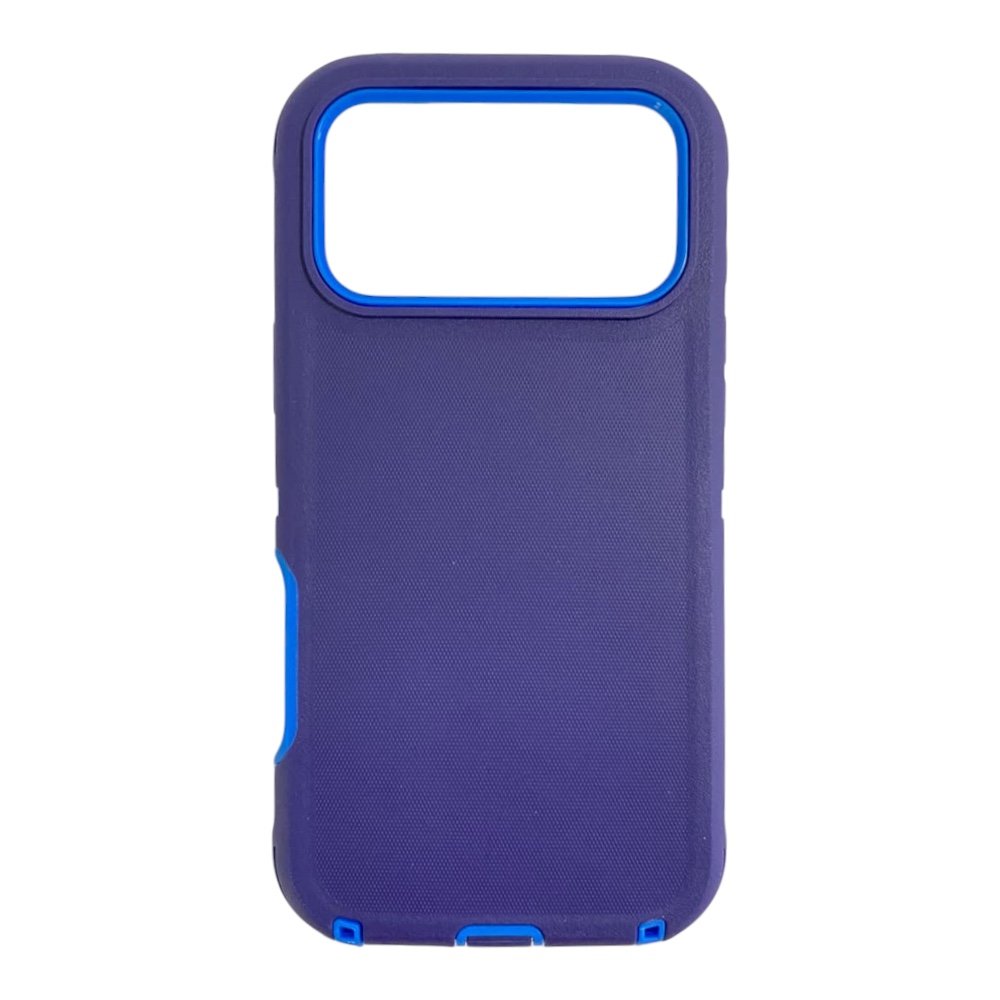 Estuche El Rey commander 20 metros de proteccion 17 pro max color azul celeste