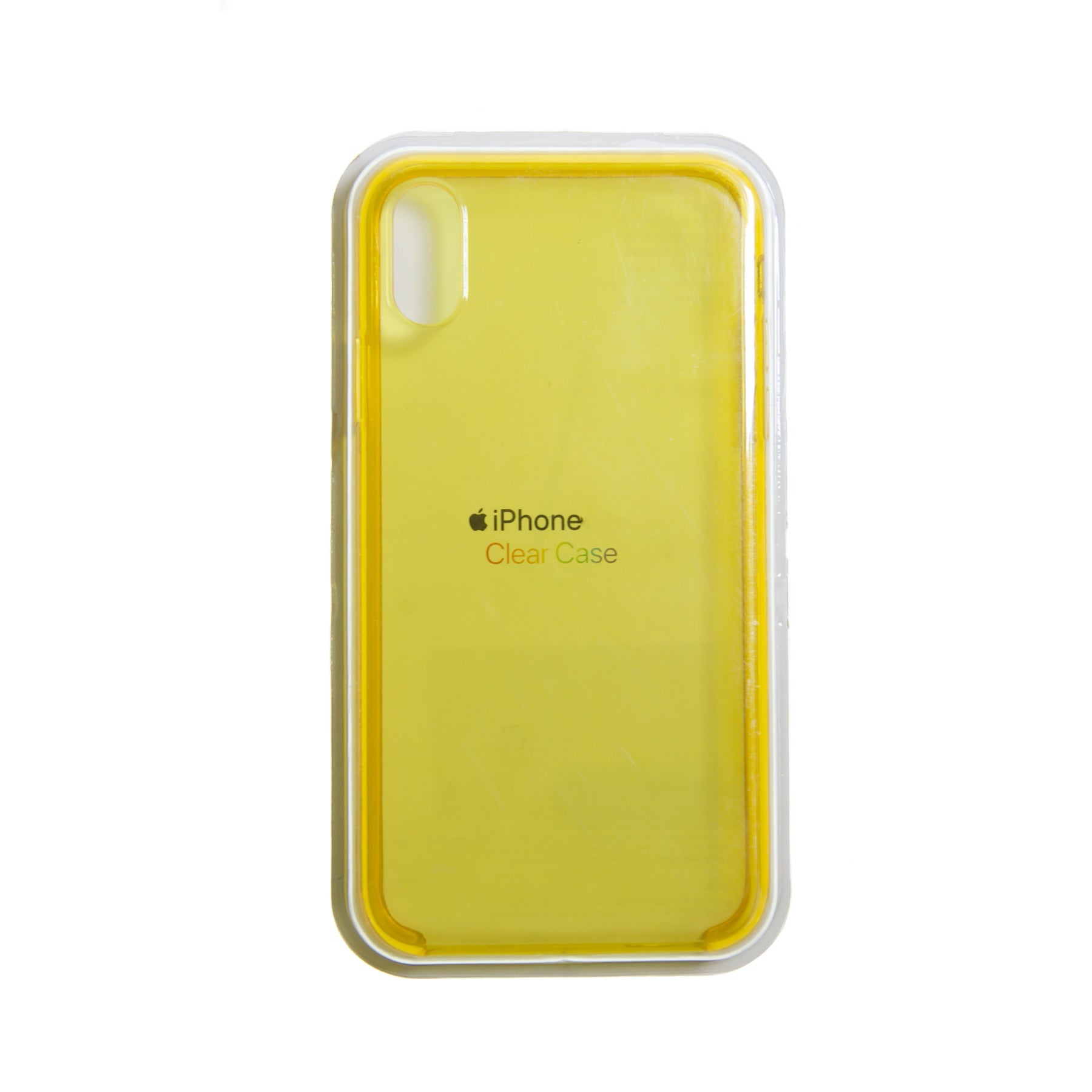 Estuche Transparente Amarillo para iPhone Xs Max