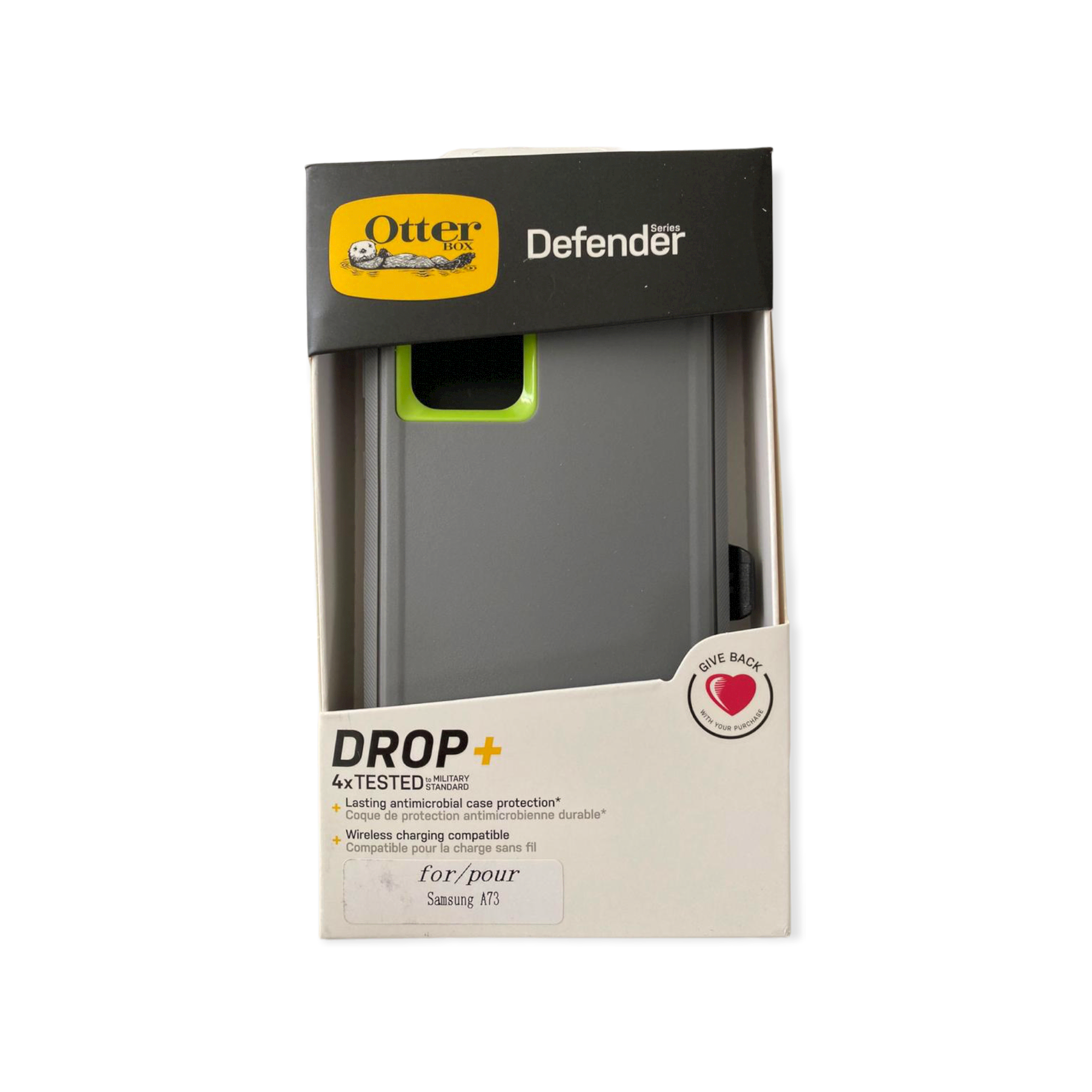Case OtterBox Defender | Samsung A73 | Gris / Verde