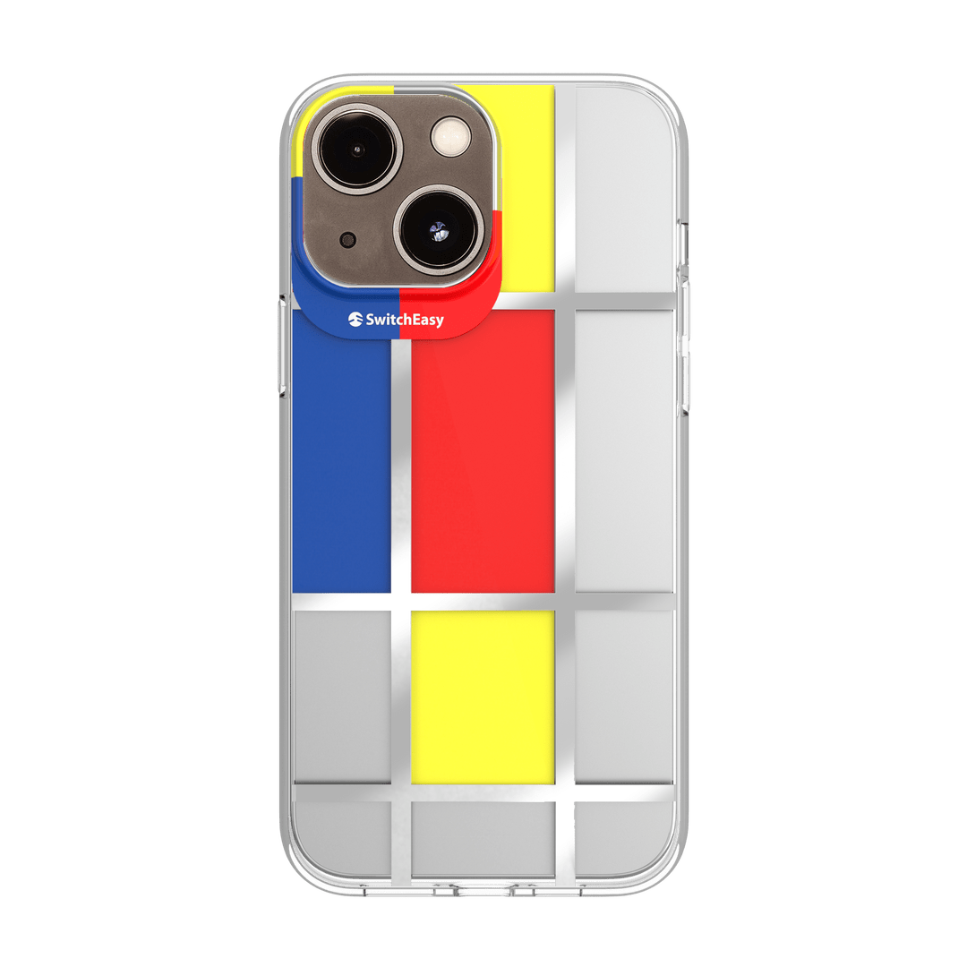 Estuche Clásico SwitchEasy Artist Double In Mold Decoration Case Apple iPhone 13 Color Mondrian Color Madarina