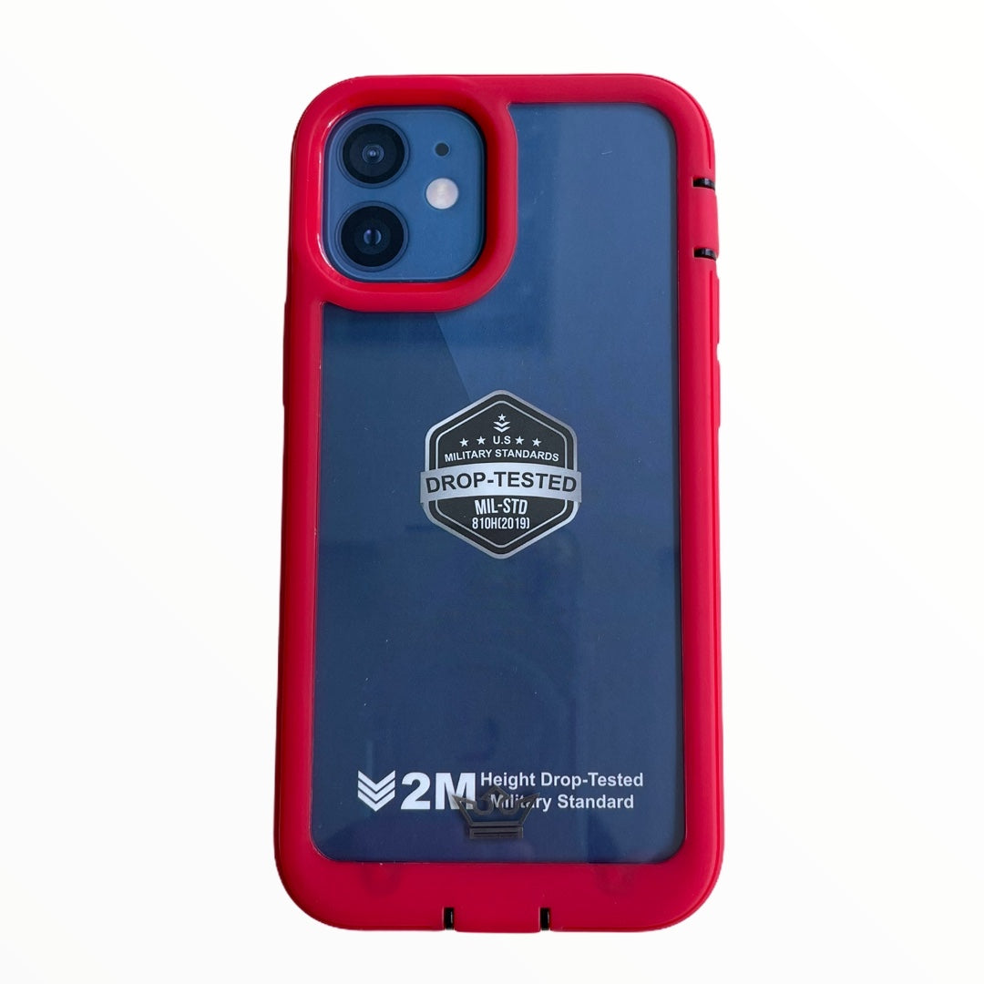 Estuche Protección El Rey Warrior a Prueba de Impactos Apple iPhone 12 Pro Max Color Rojo