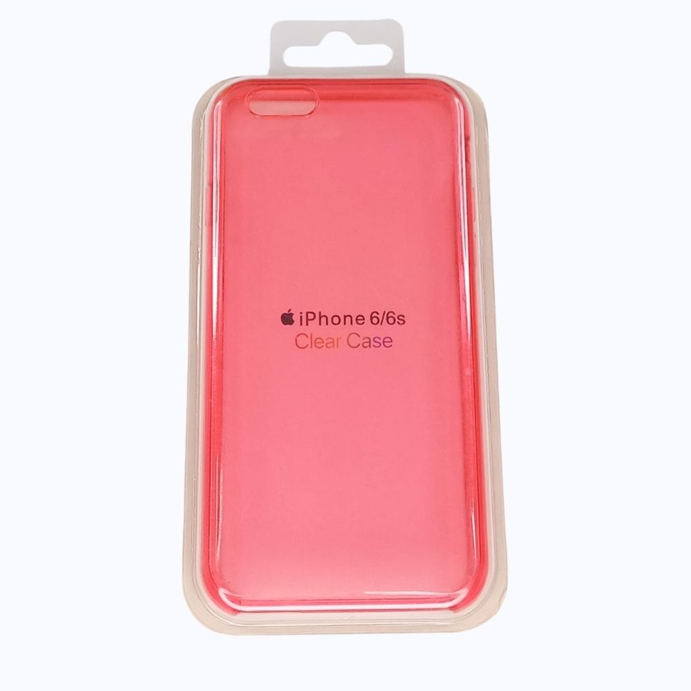 Estuche Transparente Rosado para iPhone 6 / 6s