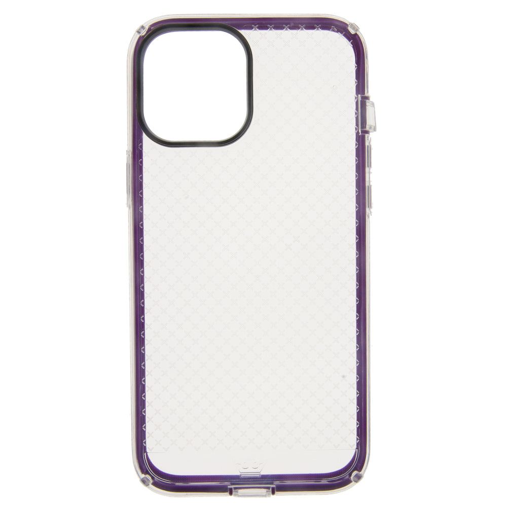 Estuche Protección el Rey Anigma Caidas de 2 10 Mts Apple iPhone 12 Mini Color Morado / Transparente