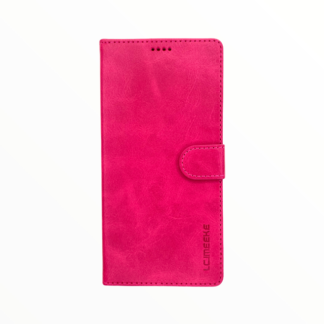 Estuche Carteras LC Imeeke Folio Libreta con Porta Tarjeta Samsung A01 Color Rosado