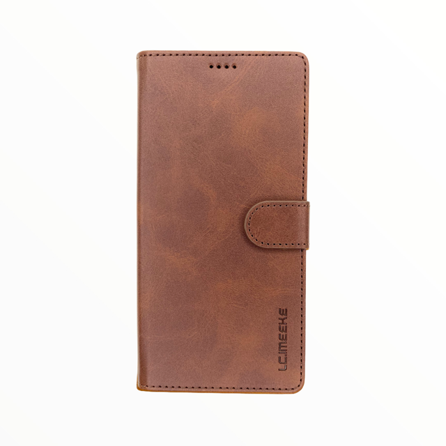 Estuche Carteras LC Imeeke Folio Libreta con Porta Tarjeta Apple iPhone 12 Mini Color Cafe