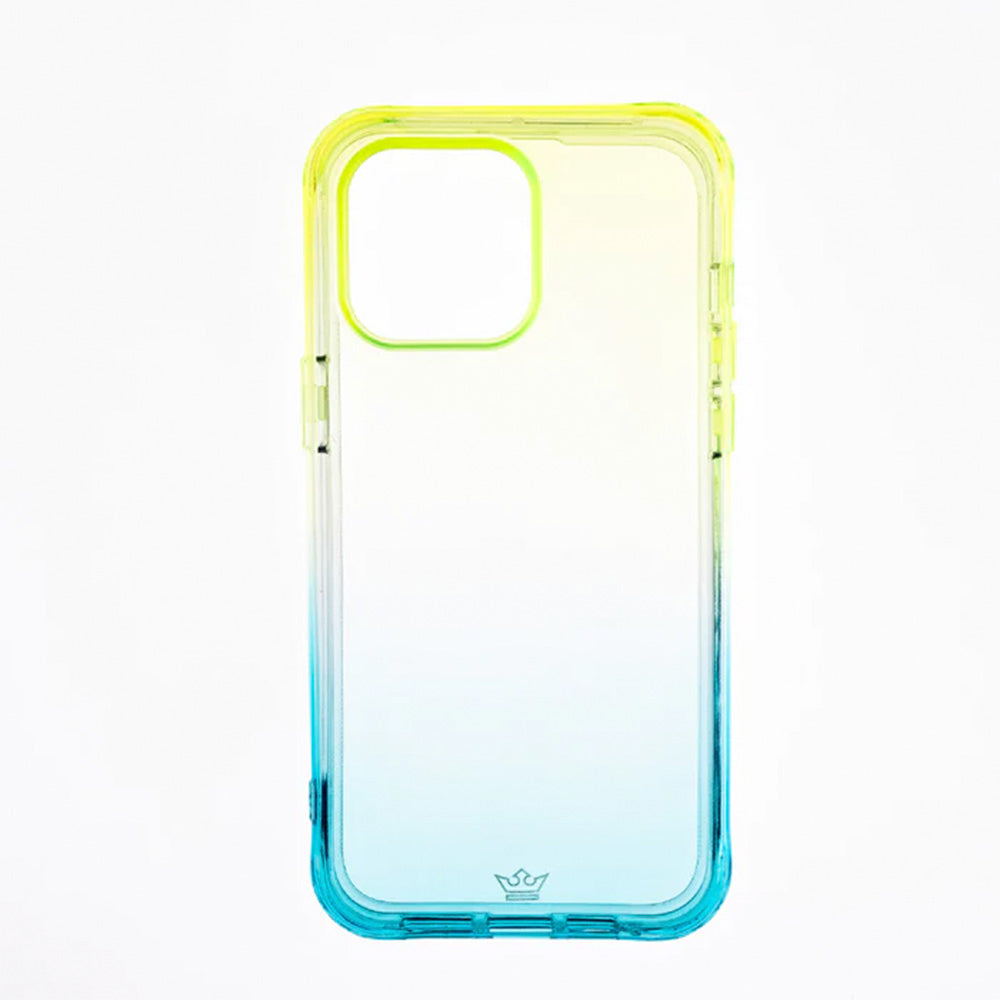Estuche Clásico el Rey Marco Degrade Apple iPhone 14 Pro Color Verde / Turquesa