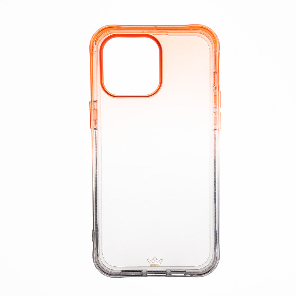 Estuche Clásico El Rey Marco Degrade Apple iPhone 14 Plus Color Naranja / Gris