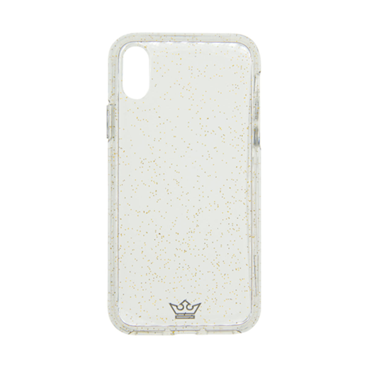 Estuche Clásico El Rey Glitter Apple iPhone X Color Transparente