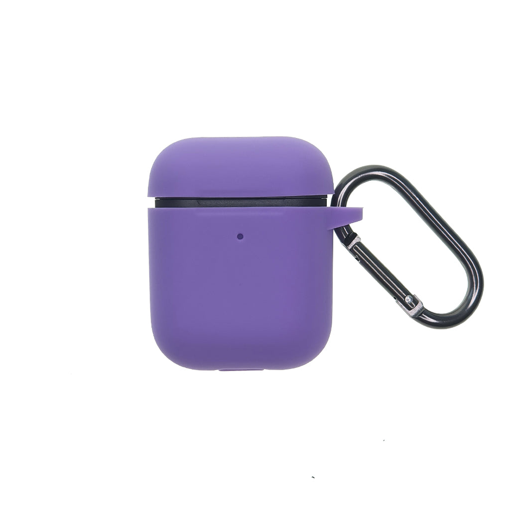 Estuche Silicon El Rey Silicon Grueso para AirPods 1 / 2 Apple Gen 1 / Gen 2 Color Morado