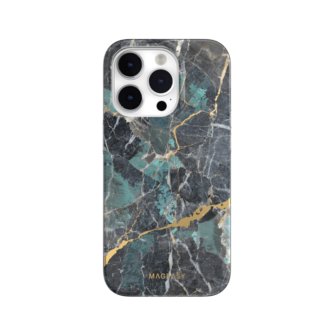 Estuche Clásico SwitchEasy Marble Azul para iPhone 14 Pro
