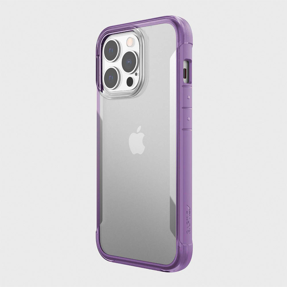 Estuche Clásico Xdoria Raptic Terrain Morado para iPhone 13 Pro