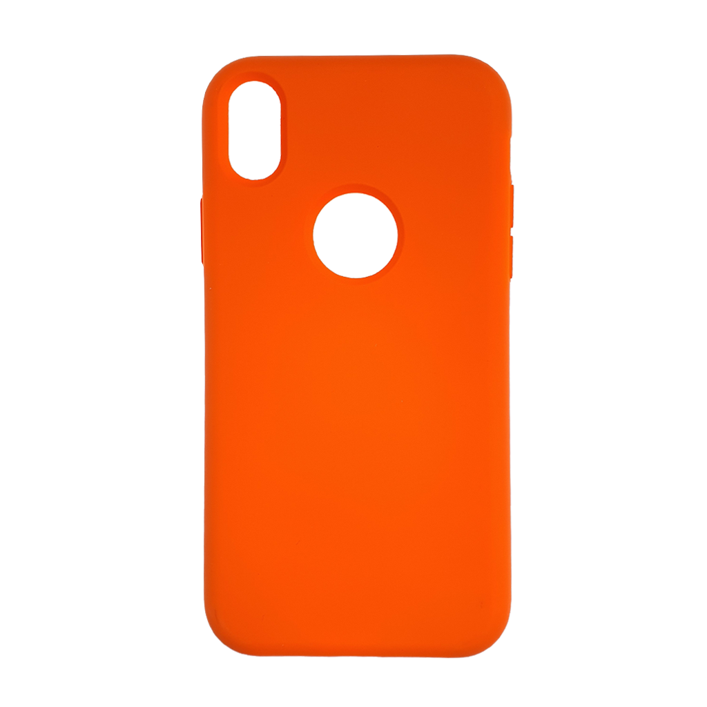 Estuche Silicon el Rey Silicon Apple iPhone Xs Max Color Naranja