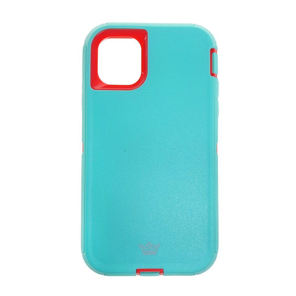 Case el Rey Defender | iPhone 11 Pro Max | Rosado / Turquesa