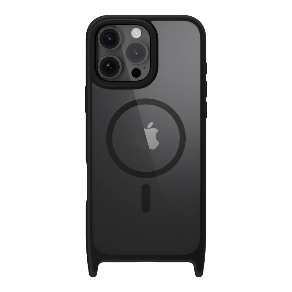 Estuche MagEasy Skin iPhone 16 Pro Roam M Shockproof Protective Case With Lanyard For 2024 iPhone 3 Lenses Color Negro