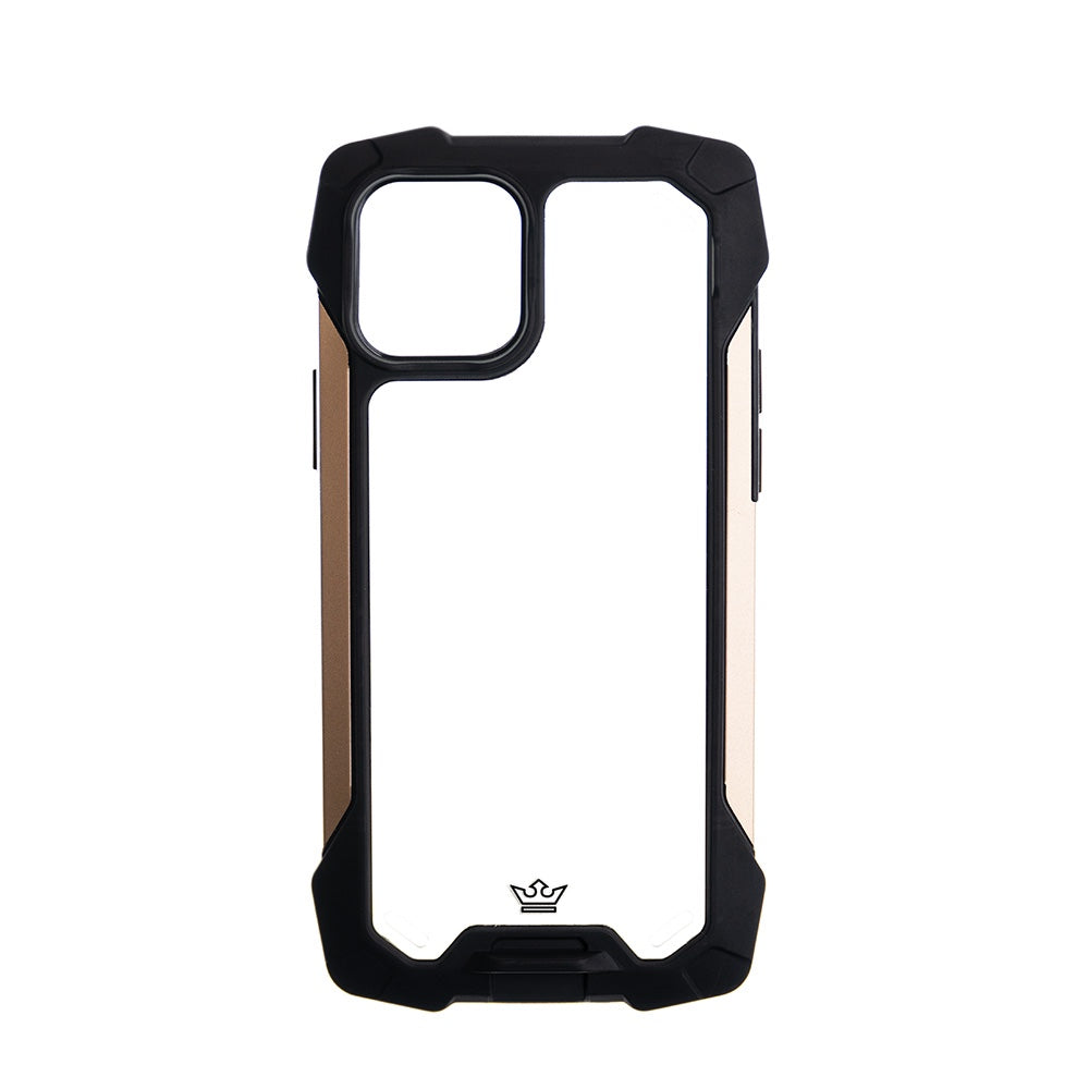 Estuche Clásico el Rey Impact 10 Metros de Protección Apple iPhone 12 Pro Max Color Negro / Dorado