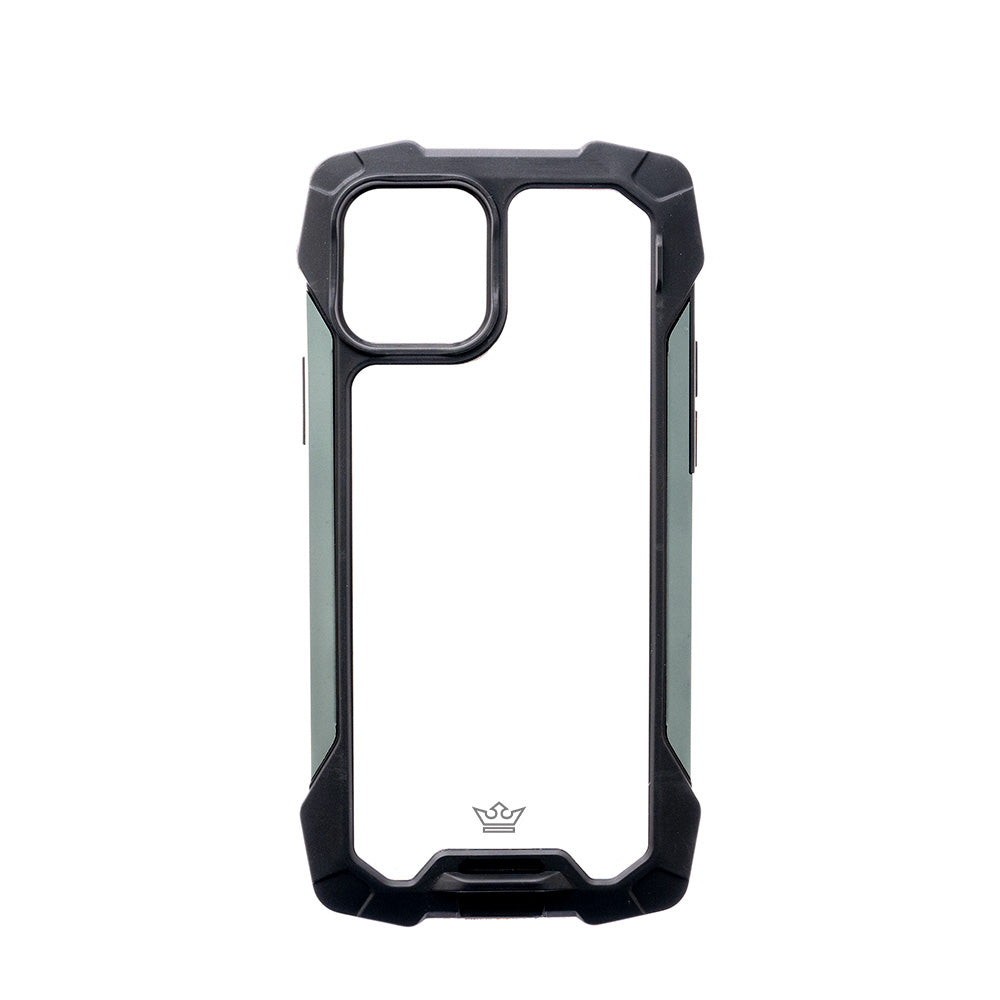Estuche Clásico el Rey Impact 10 Metros de Protección Apple iPhone 13 Pro Max Color Negro / Gris