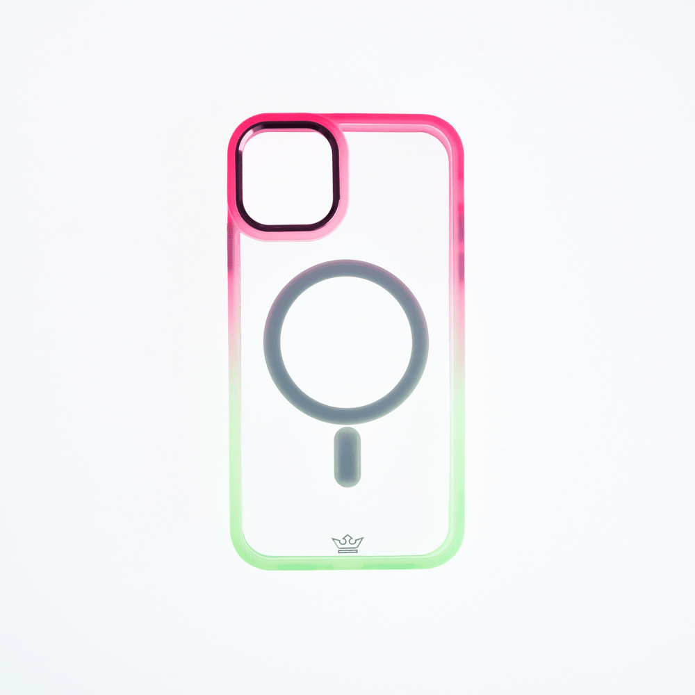 Estuche MagSafe el Rey Degrade Borde y MagSafe Apple iPhone 13 Pro Max Color Rosado / Venta