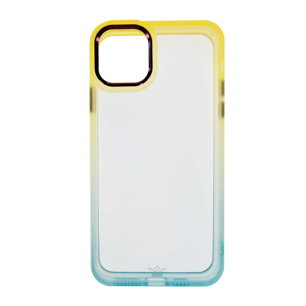 Estuche Clásico El Rey Degrade Apple iPhone 11 Color Amarillo / Turquesa