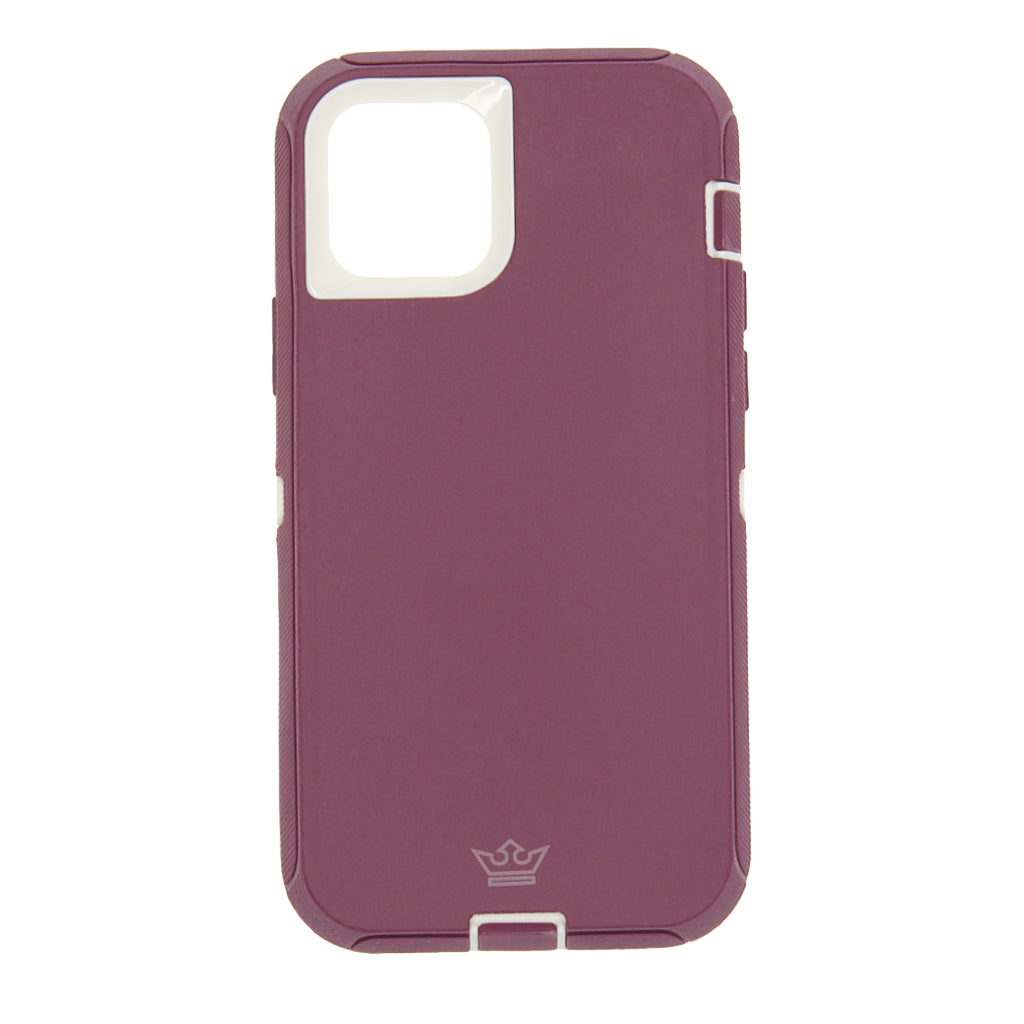 Case el Rey Defender con Clip | Apple iPhone 12 Mini | Rojo / Blanco