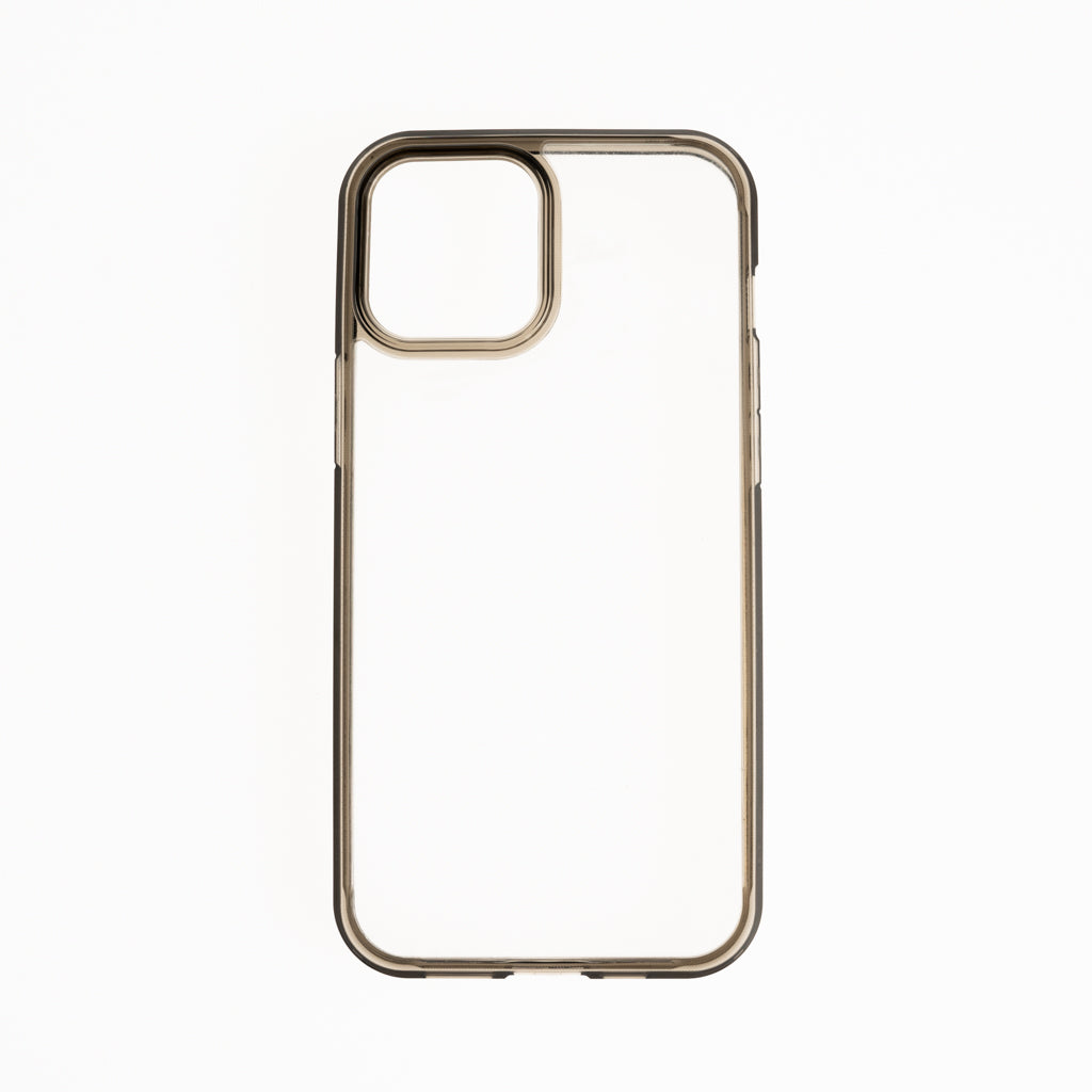 Estuche Clásico Spigen Transparente Marco Apple iPhone 13 Pro Color Gris / Transparente