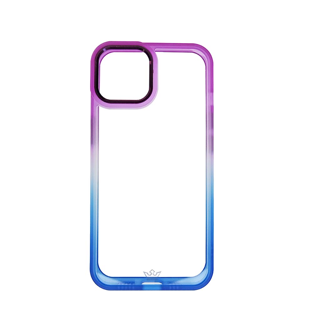 Estuche Clásico El Rey Degrade iPhone 13 - Morado/Azul