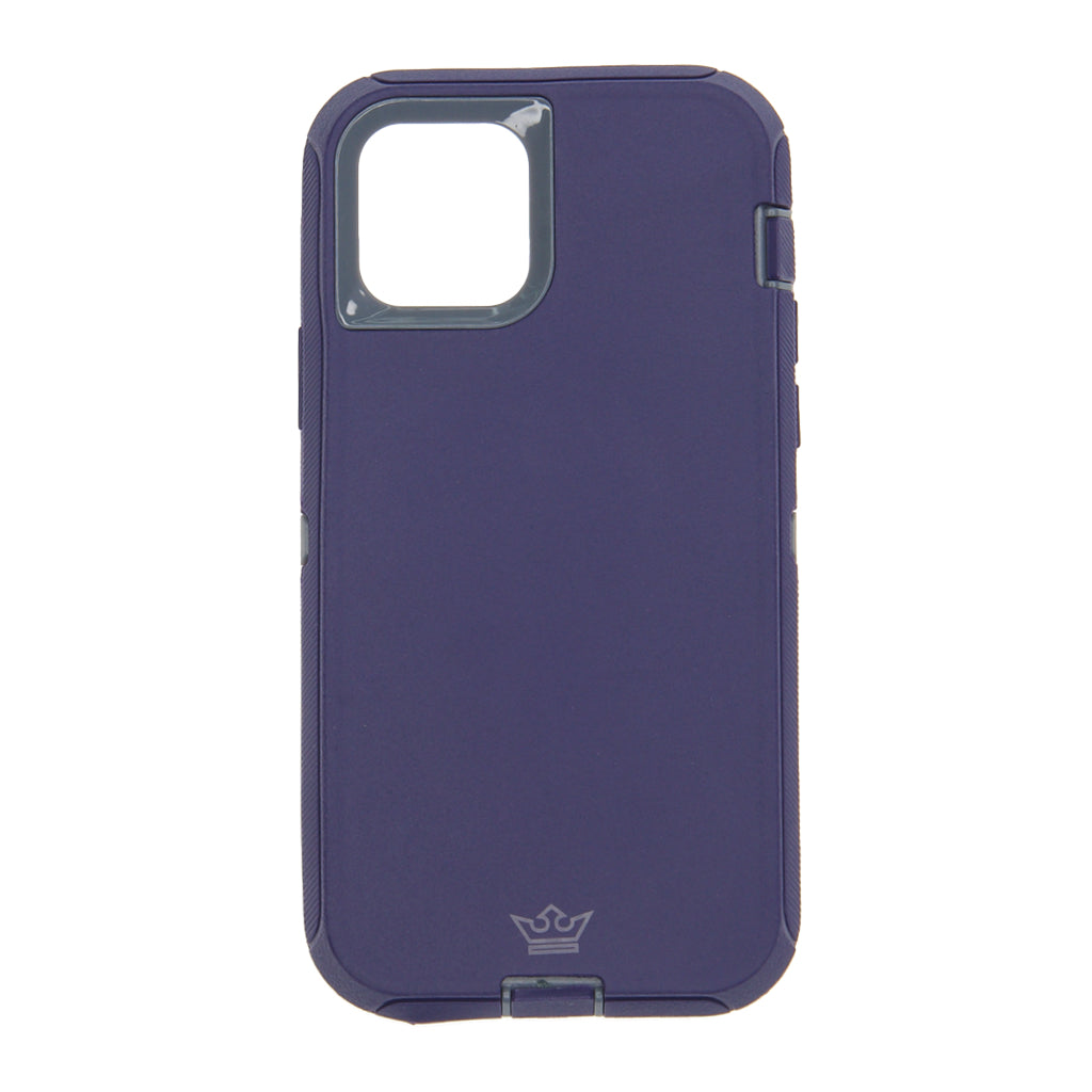Case el Rey Defender | iPhone 12 / 12 Pro | Gris / Azul Marino