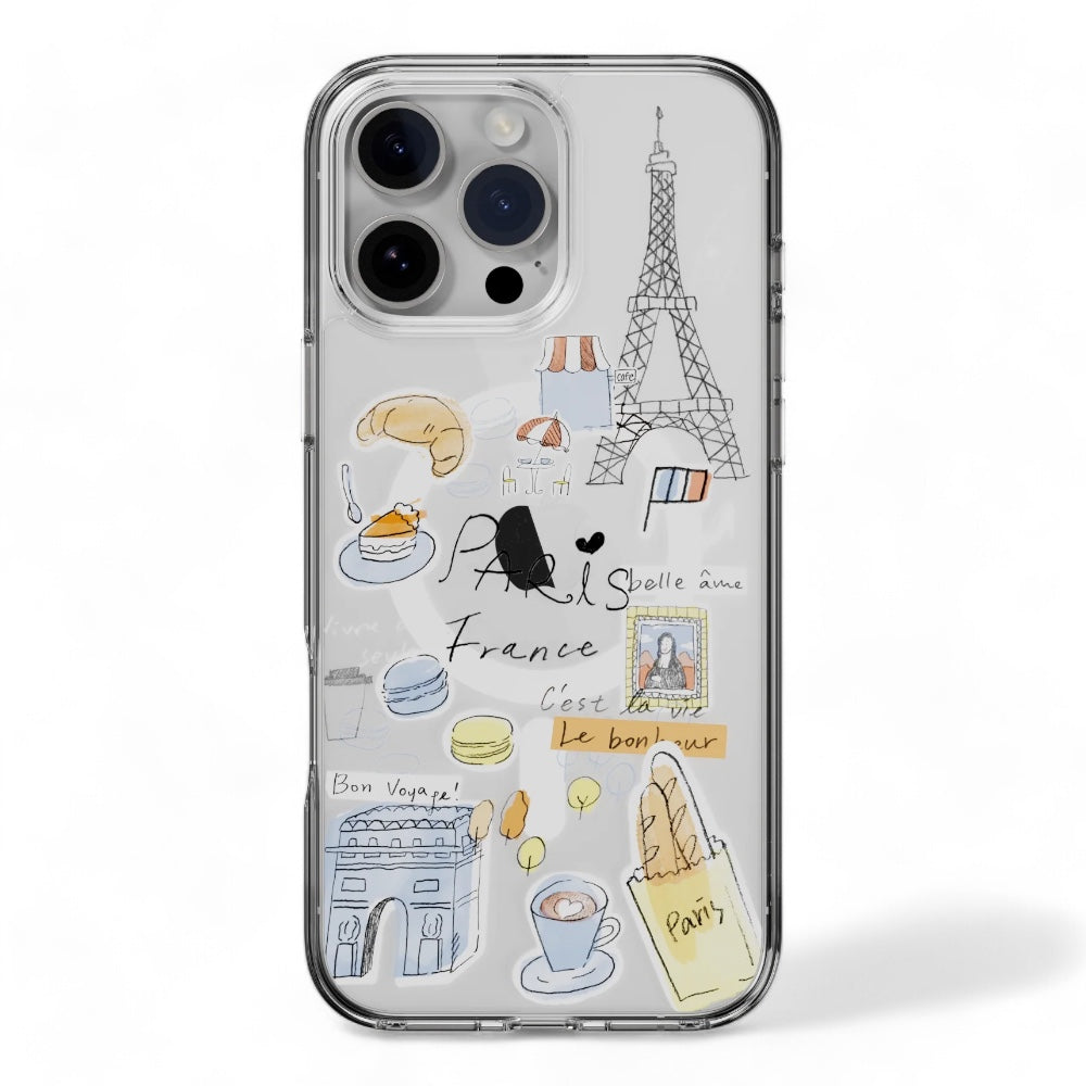 Estuche SwitchEasy Skin iPhone 16 Pro Style M Pattern Shockproof Case Paris Color Multicolor