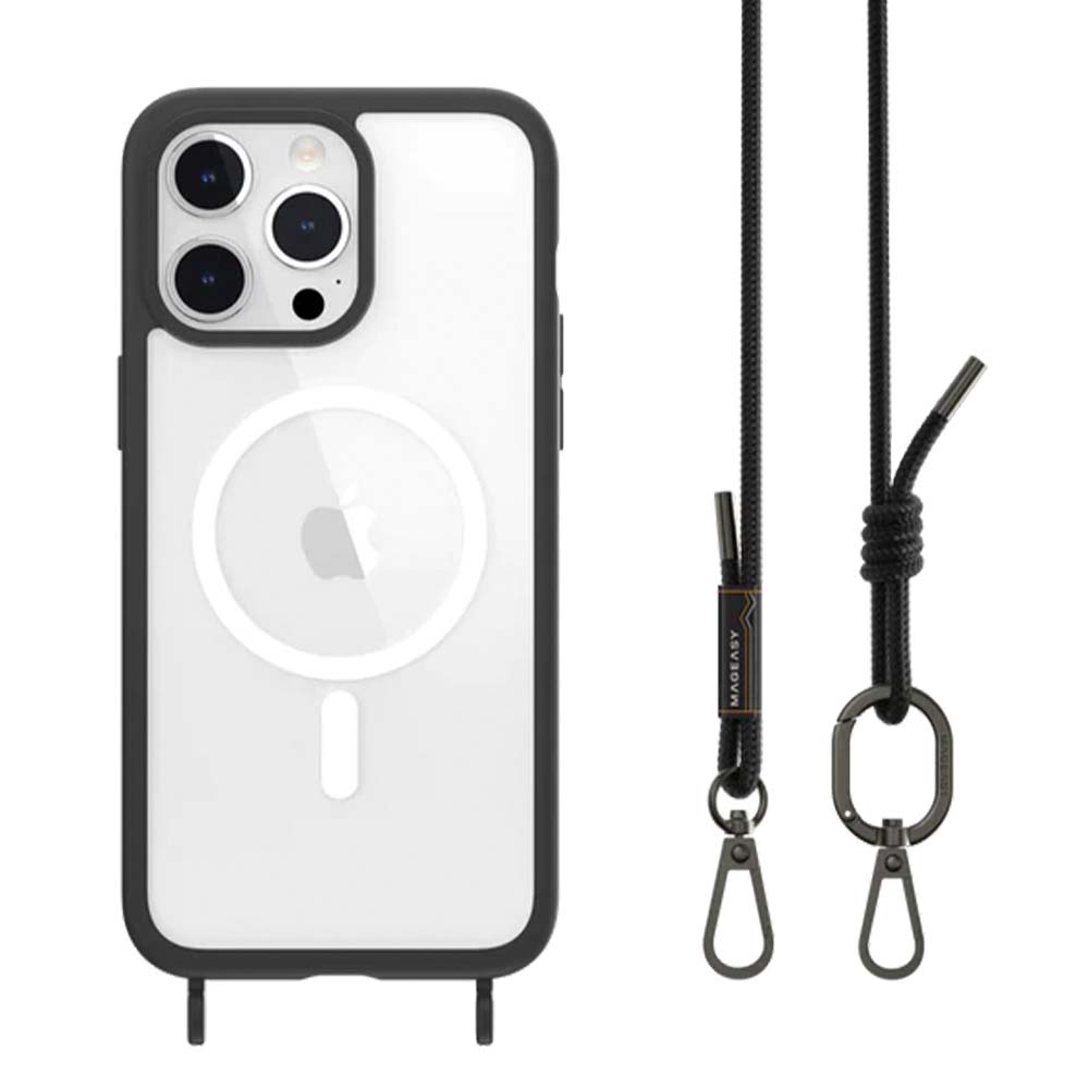 Estuche SwitchEasy Roam iPhone 15 Pro M + Strap Color Negro