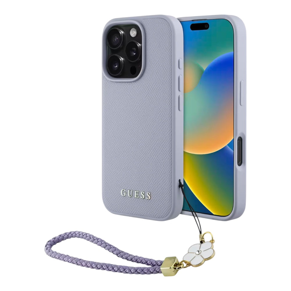 Estuche GUESS Hc MagSafe Púrpura para iPhone 16 Pro
