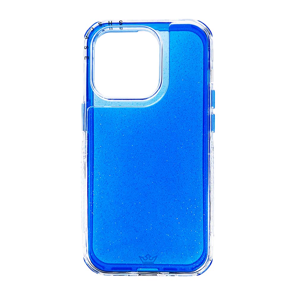 Case El Rey Glitter Defender | iPhone 14 | Azul
