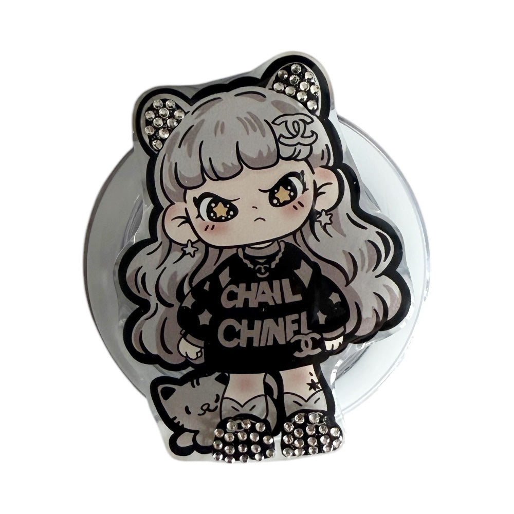 Gadget Pop Grip MagSafe Circular Niña Chanel
