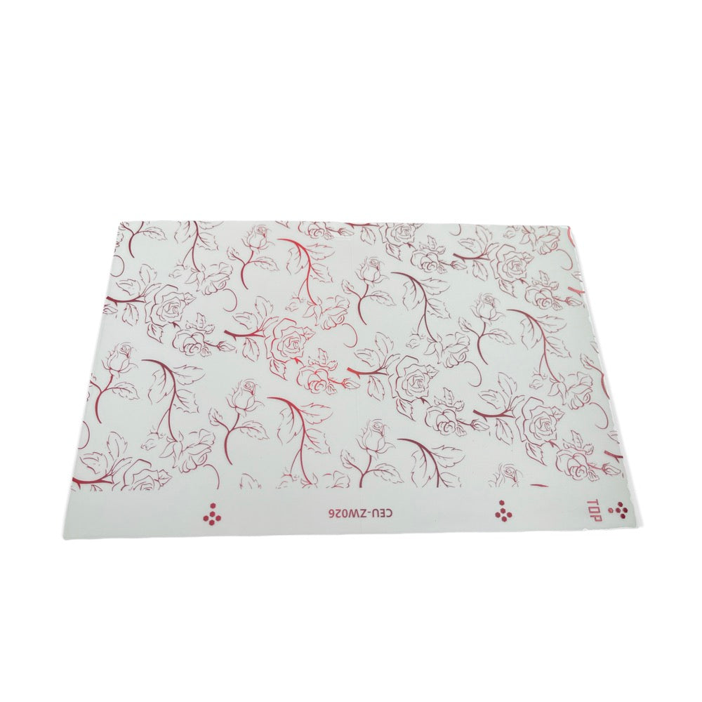 Lámina Parte Trasera Lensun Deluxe Rosas Rojo