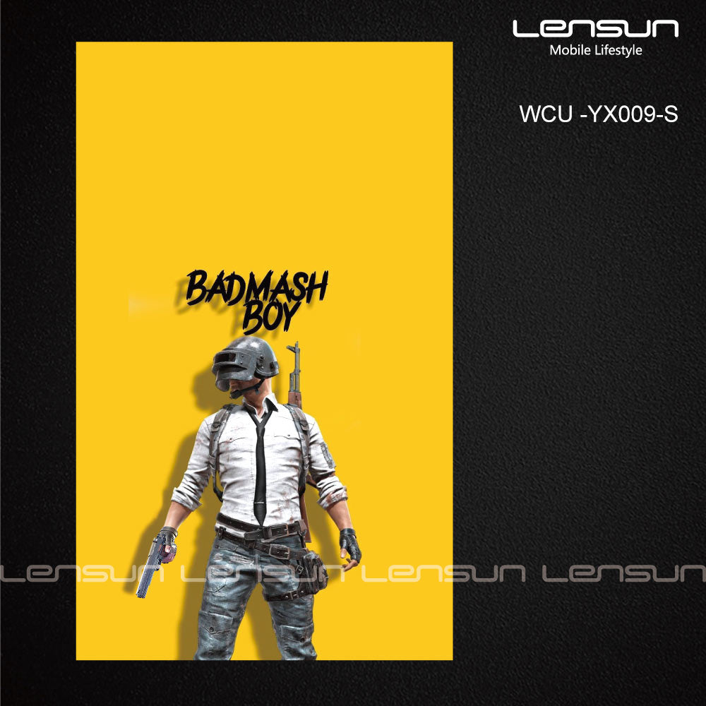 Lamina Parte Trasera Lensun Amarillo - Estilo Badmash Boy