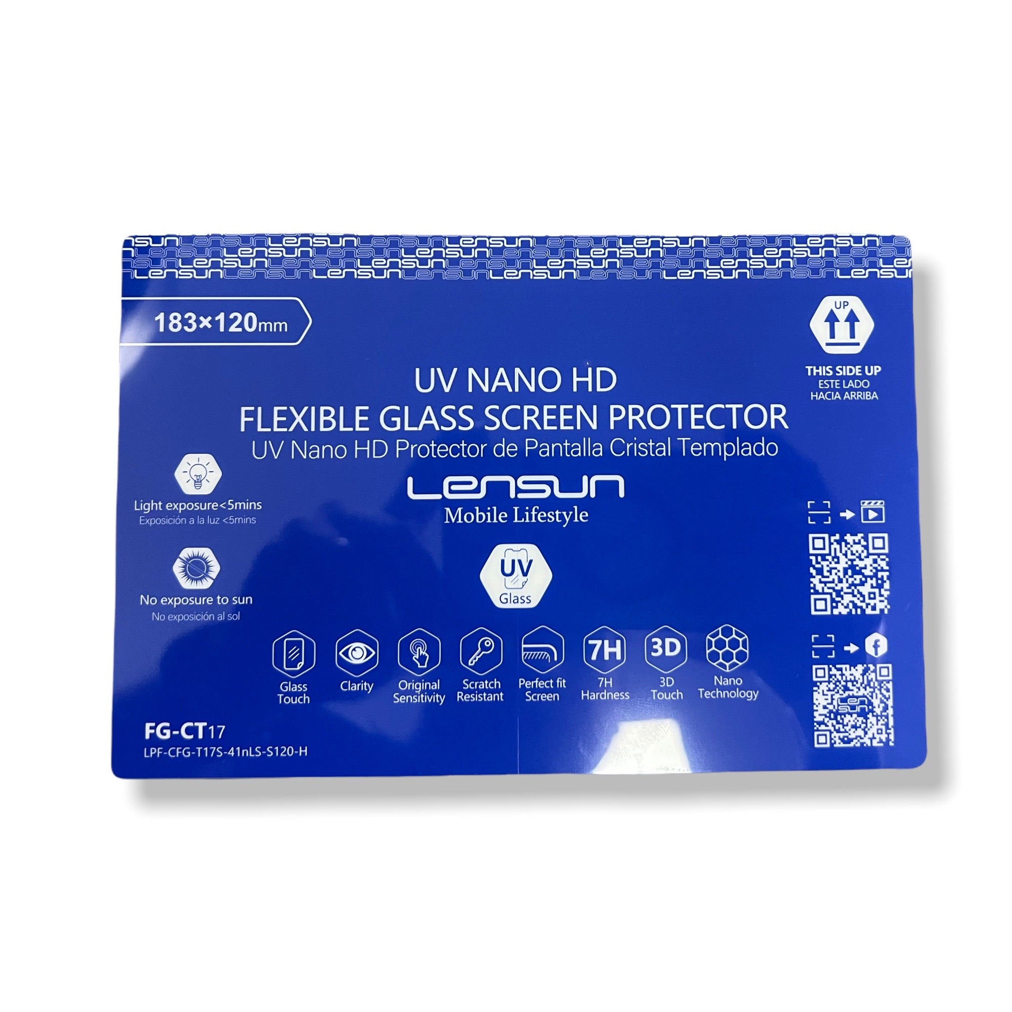 Protector Pantalla Lensun Nanotech Film · Uv Healing Curve Transparente