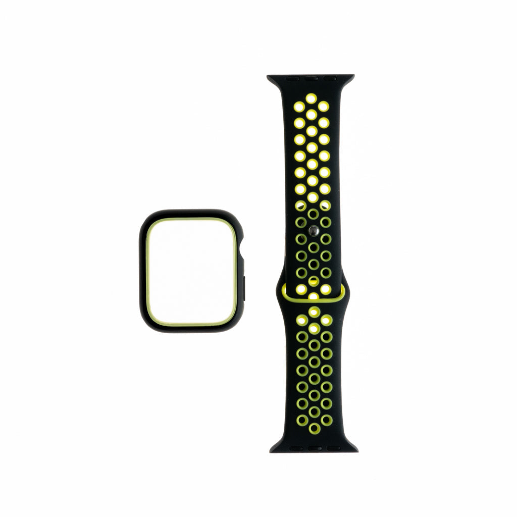 Accesorio Generico Pulsera Nike con Bumper Apple Watch 38 Mm Color Negro / Verde