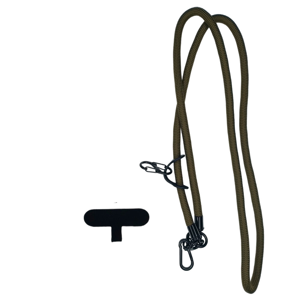 Accesorio el Rey Strap 8mm 1.2 M Largo con Sujetadora New con Colgador de Llaves y Audífonos Color Verde Musgo