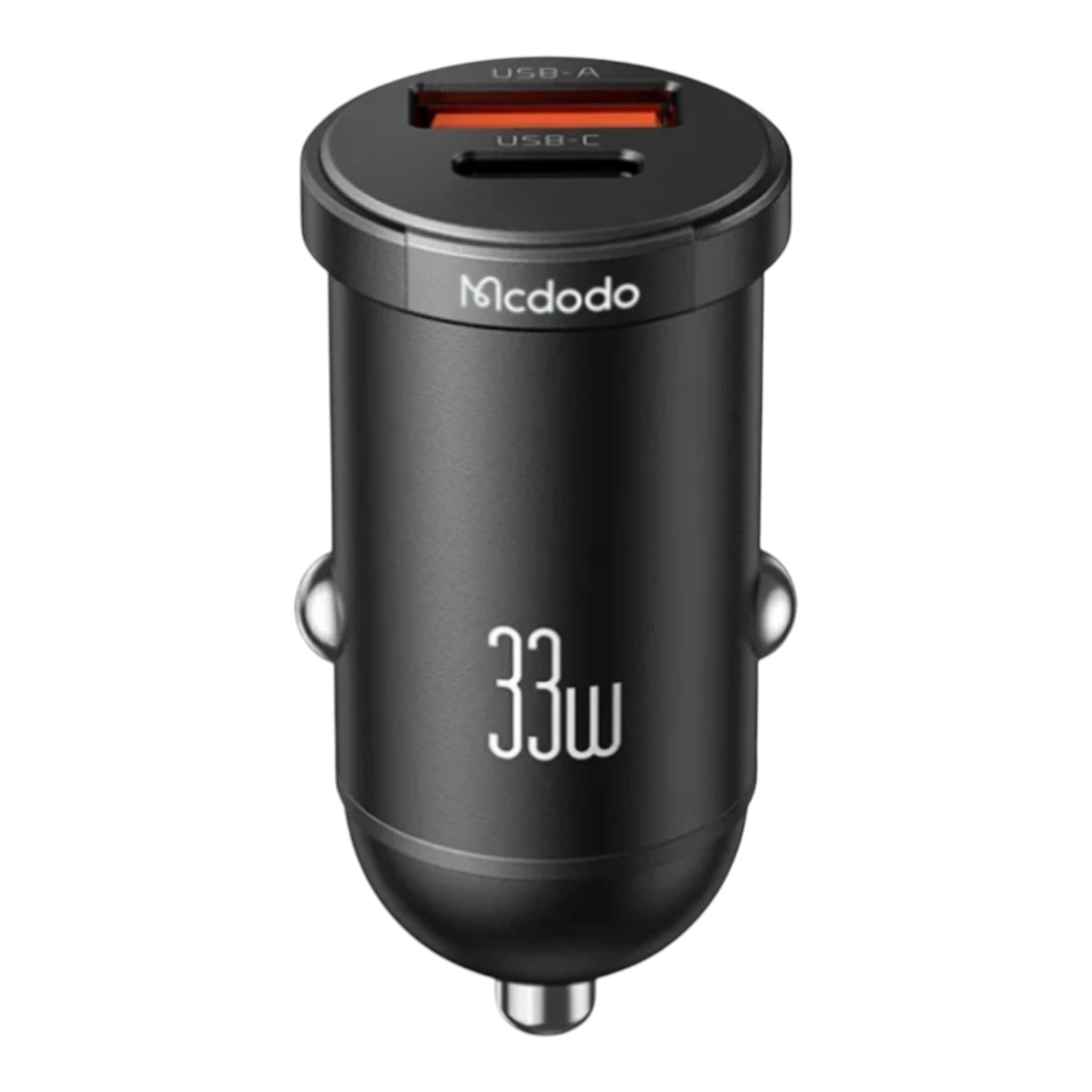 Cable McDodo Cc-2320 Cargador para Carro 33W 1 Tipo C + 1 USB-A Carga Rápida Negro