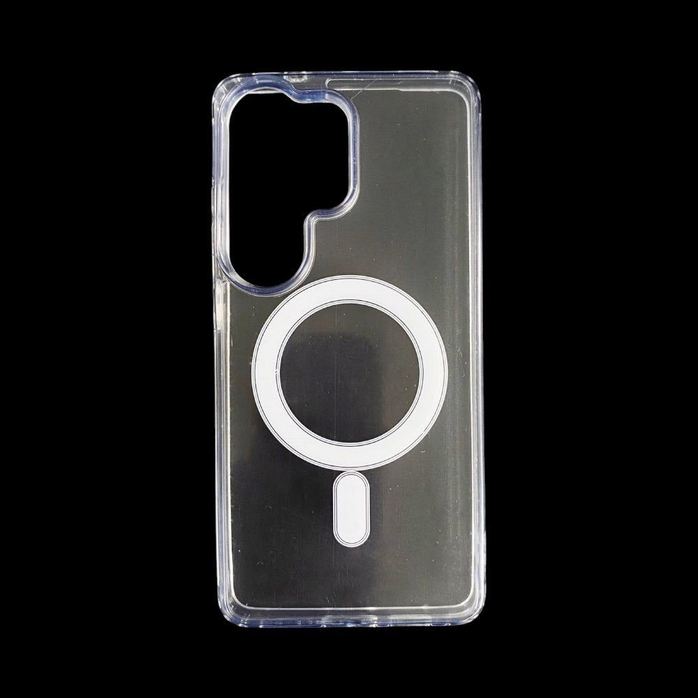 Estuche el rey botones gris color trasparente con magsafe samsung s25 ultra