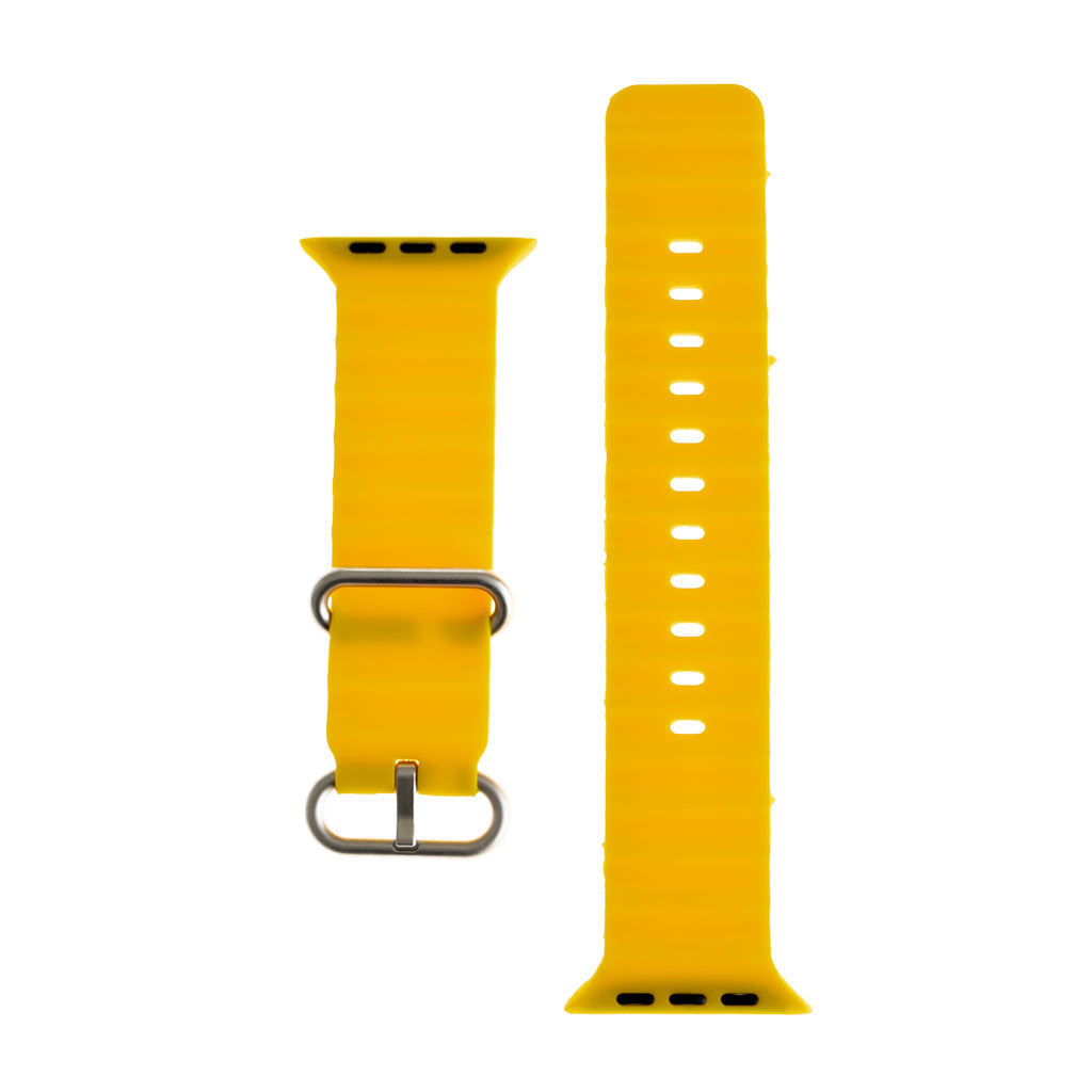 Accesorio el Rey Pulsera Silicon Ocean 38 / 40 / 41 Mm Amarillo