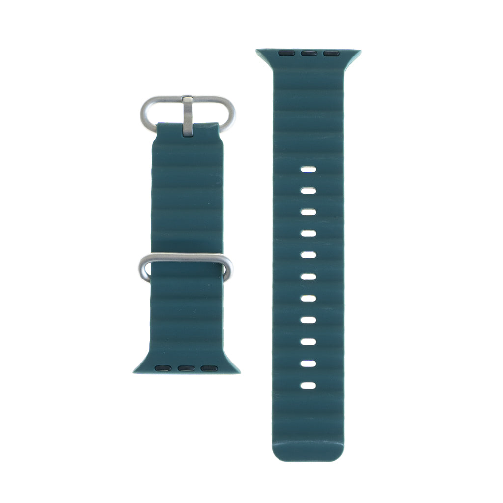 Accesorio El Rey Pulsera Silicon Ocean 42 / 44 / 49 Mm Verde Esmeralda