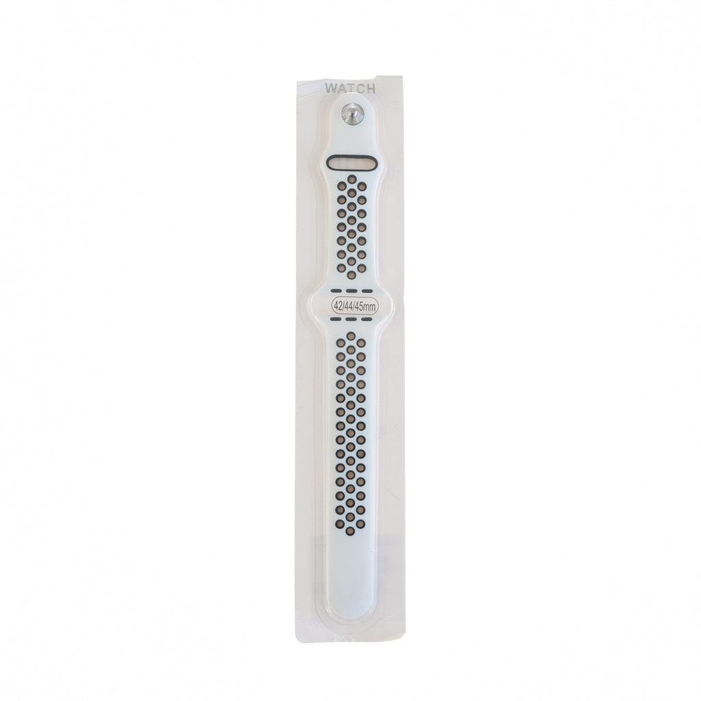 Accesorios El Rey Pulseras Tipo Nike Blanco / Negro 42 Mm / 44 Mm / 45 Mm