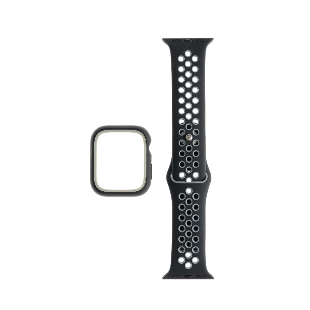Pulseras Generico Pulsera Nike + Bumper Negro / Gris 41 Mm