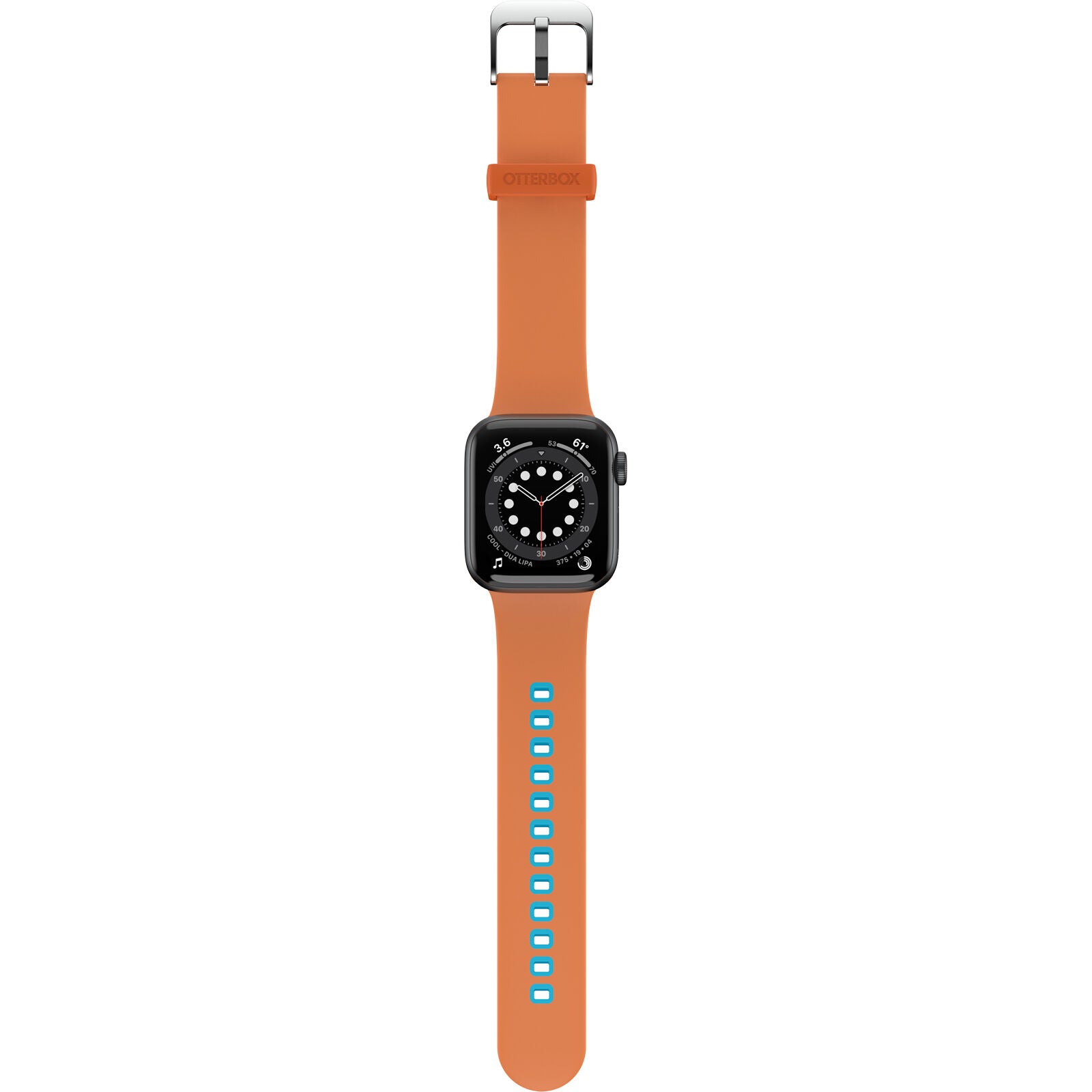 Accesorio OtterBox Pulsera Silicon All Day Band Apple Watch 38 / 40 / 41 Mm Color Naranja / Turquesa