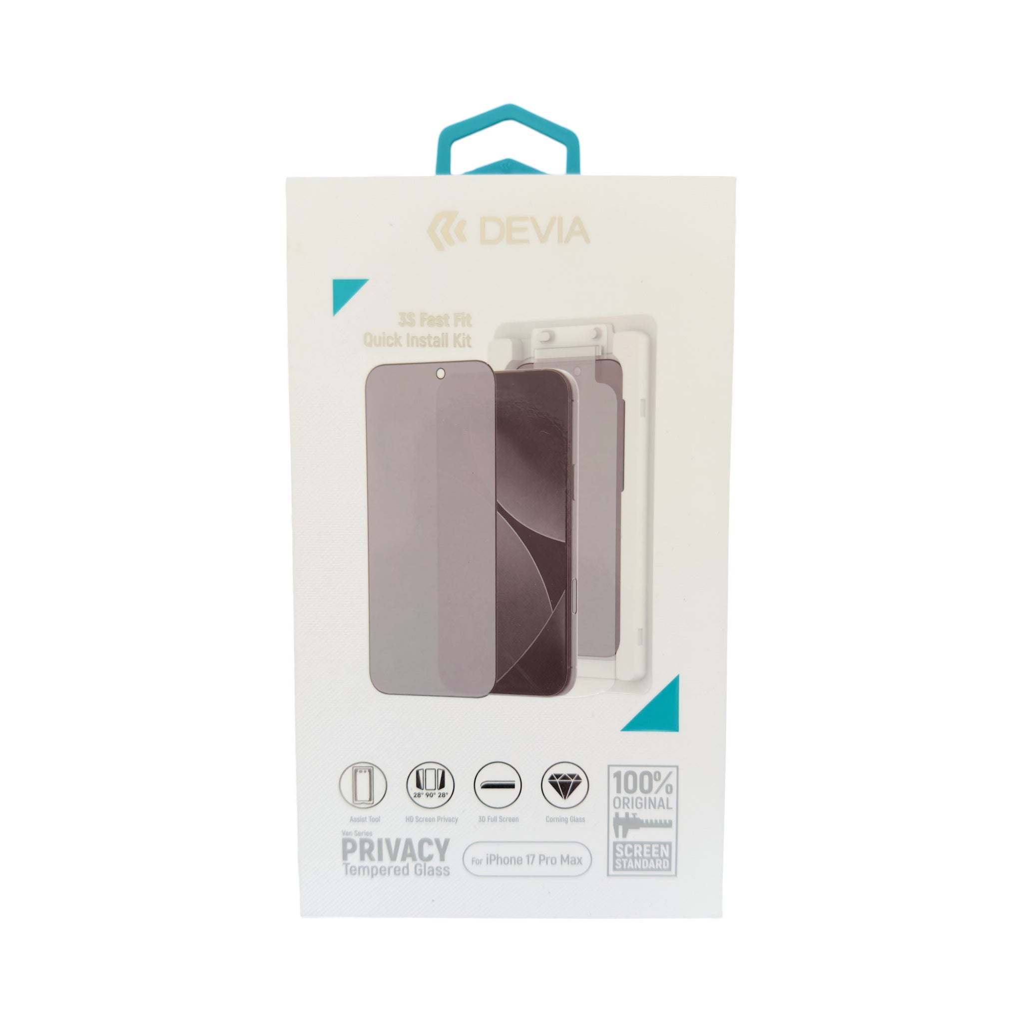 Vidrio Templado Van Series Full Screen Privacy para iPhone 17 Pro Max