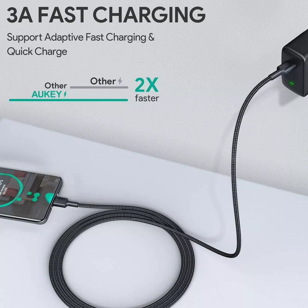 Cable Aukey Adaptador Kit de 3 Unidadedes USB a a USB C