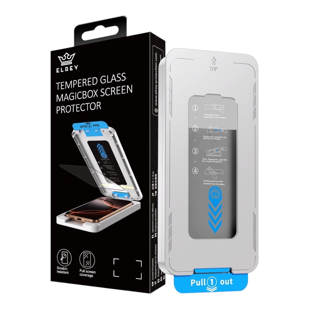 El Rey Tempered Glass Privacy Magicbox Screen Protector For iPhone 15 Plus