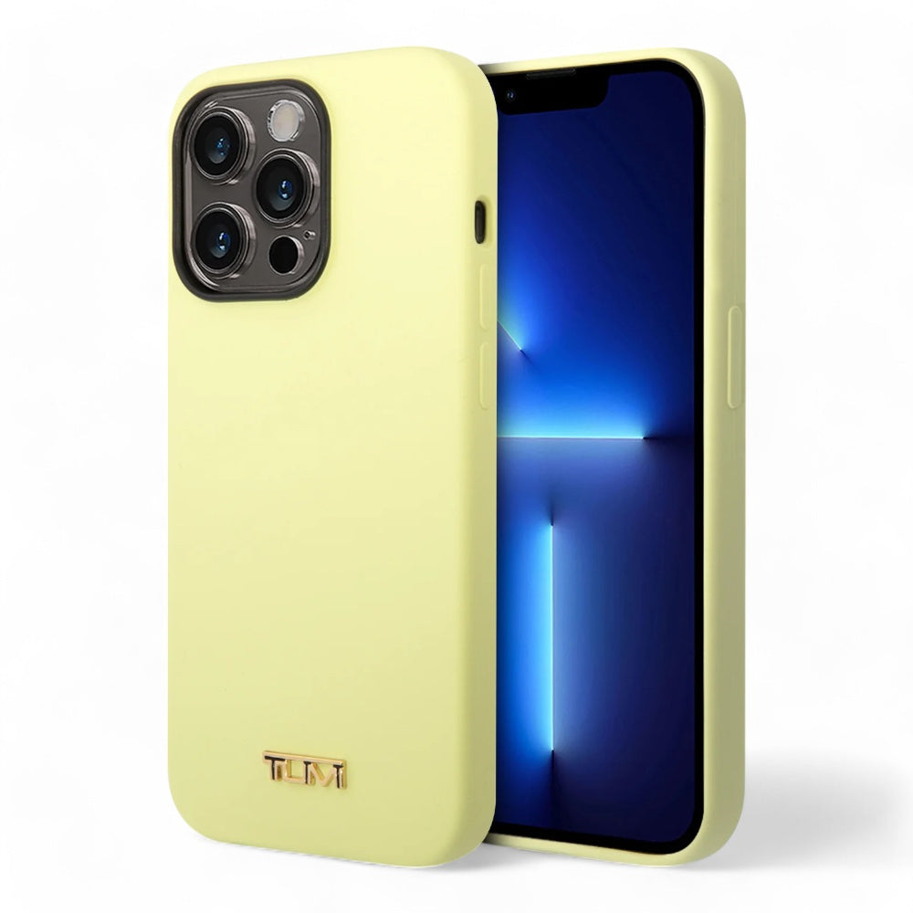 Estuche Tumi Hc Women Liquid Silicone Sage iPhone 14 Pro Max Color Amarillo