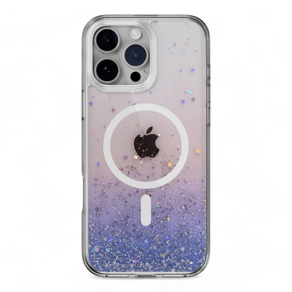 Estuche SwitchEasy Starfield iPhone 16 Pro Starfield M 3d Glitter Shockproof Case Twilight Color Multicolor